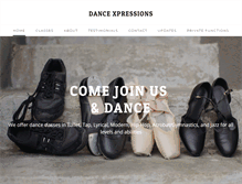 Tablet Screenshot of dancexpressionsofct.com